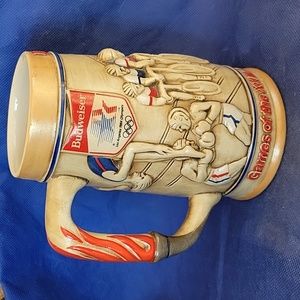 Vintage Budweiser 1984 Summer Olympics Beer Stein
